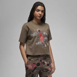 Jordan Artist Series by Parker Duncan T-shirt voor dames - Bruin