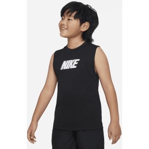 Nike Dri-FIT Multi+ Trainingstop zonder mouwen voor jongens - Zwart