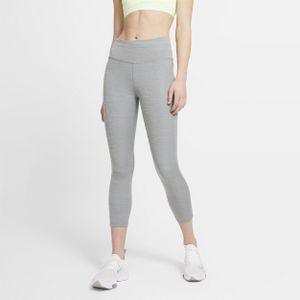 Nike Fast Cropped hardlooplegging met halfhoge taille voor dames - Grijs