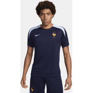 FFF Strike Nike Dri-FIT knit voetbaltop met korte mouwen voor heren - Blauw