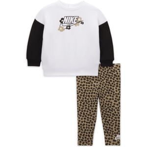 Nike Floral set met legging voor baby's (12-24 maanden) - Bruin