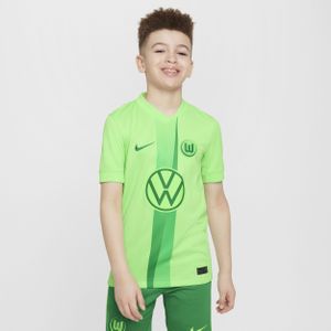 VfL Wolfsburg 2024/25 Stadium Thuis Nike Dri-FIT replica voetbalshirt voor kids - Groen