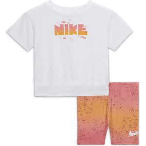 Nike Coral Reef Tee and Shorts Set Tweedelige Dri-FIT babyset - Roze