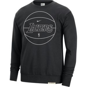 Los Angeles Lakers Standard Issue Nike Dri-FIT NBA-sweatshirt voor heren - Zwart
