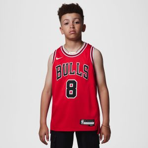 Chicago Bulls 2023/24 Icon Edition Nike Swingman NBA-jersey voor kids - Rood