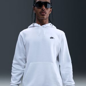 Nike Club fleecehoodie voor heren - Wit