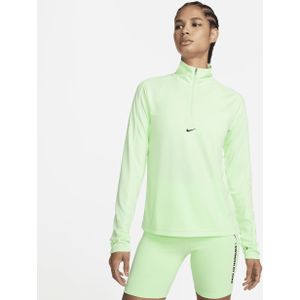 Nike Pacer Dri-FIT damestrui met korte rits - Groen