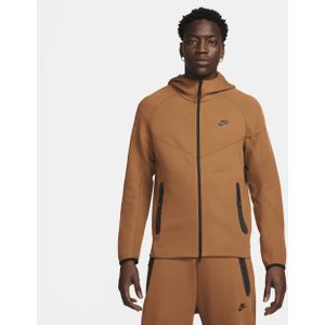 Nike Sportswear Tech Fleece Windrunner Hoodie met rits voor heren - Bruin