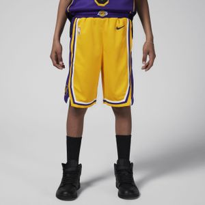 Los Angeles Lakers 2023/24 Icon Edition Swingman Nike NBA-jongensshorts - Geel