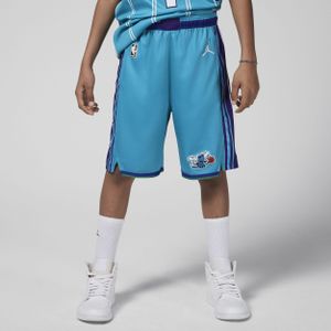 Charlotte Hornets 2023/24 Hardwood Classics Jordan Swingman NBA-shorts met Dri-FIT voor jongens - Blauw