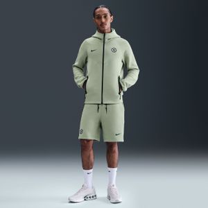 Chelsea FC Tech Nike voetbalshorts van fleece voor heren - Groen