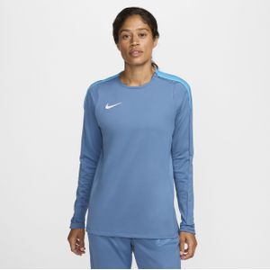 Nike Strike Dri-FIT voetbaltop met ronde hals voor dames - Grijs