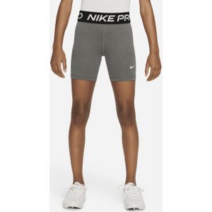 Nike Pro Dri-FIT meisjesshorts (13 cm) - Grijs
