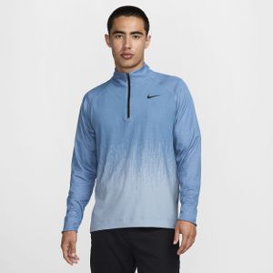 Nike Tour Dri-FIT ADV golftop met halflange rits voor heren - Blauw