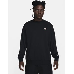 Nike Sportswear Sweatshirt van sweatstof met ronde hals voor heren - Zwart