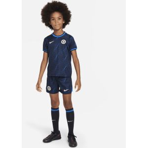 Chelsea FC 2023/24 Uit Nike Dri-FIT Nike driedelig tenue voor kleuters - Blauw