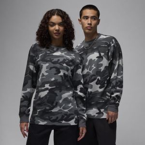 Jordan MVP herentop met lange mouwen en camouflageprint - Zwart