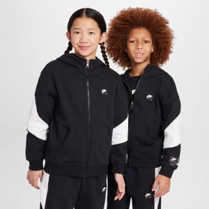 Nike Air fleecehoodie met rits voor kids - Grijs