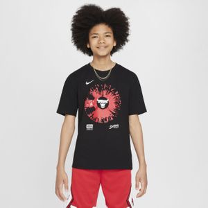 Chicago Bulls Courtside Nike Max90 NBA-shirt voor jongens - Zwart