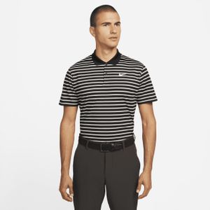 Nike Dri-FIT Victory golfpolo met strepen voor heren - Zwart