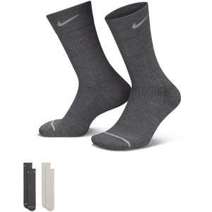 Nike Everyday Wool crew sokken met demping (2 paar) - Meerkleurig