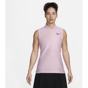 Nike Victory Dri-FIT mouwloze golfpolo voor dames - Roze