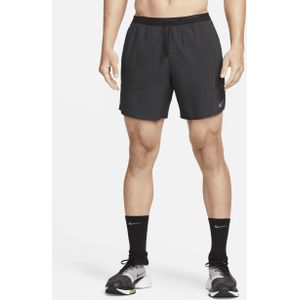 Nike Stride Dri-FIT hardloopshorts met binnenbroek voor heren (18 cm) - Grijs