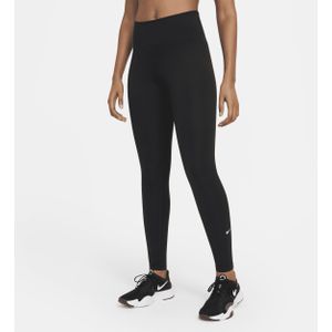 Nike One Legging met halfhoge taille voor dames - Zwart