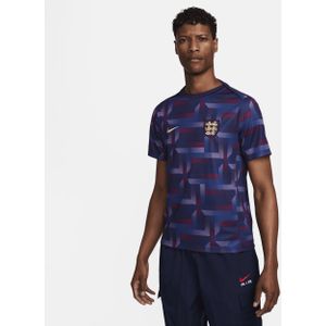 Engeland Academy Pro Nike Dri-FIT warming-uptop met korte mouwen voor heren - Rood