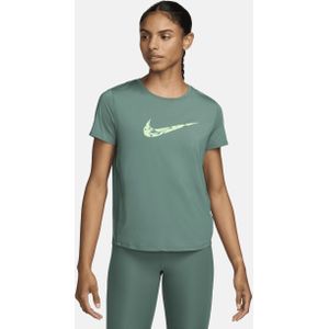 Nike One Swoosh Dri-FIT hardlooptop met korte mouwen voor dames - Paars
