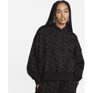 Nike Sportswear Phoenix Fleece extra oversized hoodie met print voor dames - Zwart
