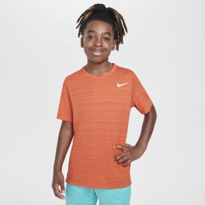 Nike Dri-FIT Miler trainingstop voor jongens - Blauw