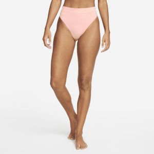 Nike Essential Zwembroekje met hoge taille voor dames - Roze