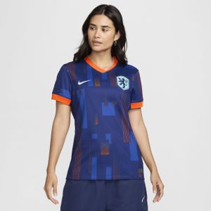 Nederland (vrouwenelftal) 2024/25 Stadium Uit Nike Dri-FIT replicavoetbalshirt voor dames - Blauw