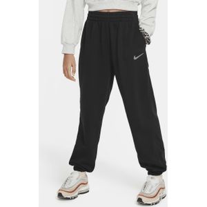 Nike Sportswear ruime joggingbroek van fleece met Dri-FIT voor meisjes - Zwart