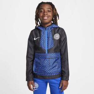 Inter Milan Amplify Windrunner Thuis Nike voetbalanorak voor jongens - Zwart