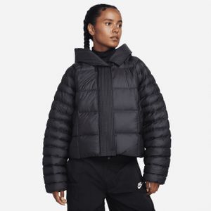 Nike Sportswear Swoosh Puffer PrimaLoft® Therma-FIT oversized damesjack met capuchon - Zwart