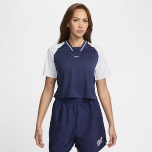 Nike Sportswear croptop met korte mouwen voor dames - Grijs