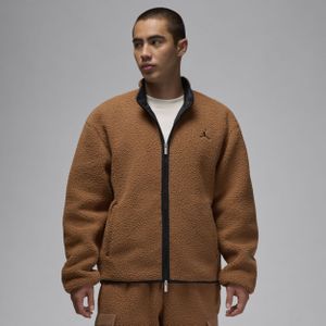 Jordan Flight herenjack van hoogpolige fleece - Bruin