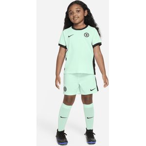 Chelsea FC 2023/24 Derde Nike Dri-FIT driedelig tenue voor kleuters - Groen