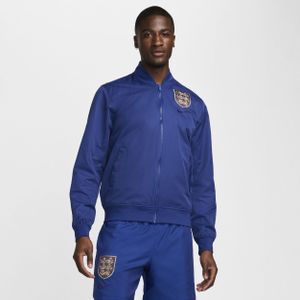 Engeland Sport Essentials Nike geweven voetbalbomberjack voor heren - Blauw