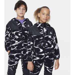 Nike ACG 'Wolf Tree' hoodie met rits voor kids - Zwart