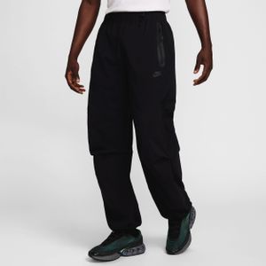 Nike Tech geweven oversized herenbroek - Zwart