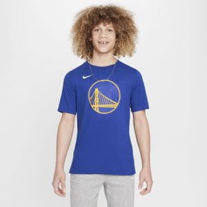 Golden State Warriors Essential Nike NBA-shirt met logo voor jongens - Blauw