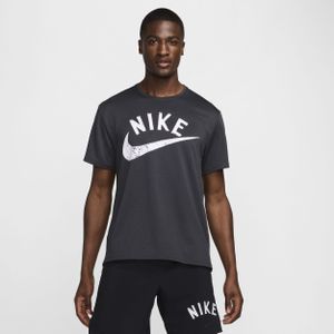 Nike Miler Dri-FIT hardlooptop met korte mouwen voor heren - Grijs