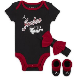 Jordan Sky Rookie 3-Piece Boxed Set driedelige babyset (3-6 maanden) - Zwart