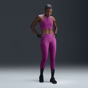 Nike One Wrap 7/8-legging met hoge taille voor dames - Paars