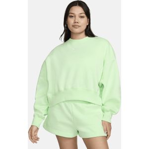 Nike Sportswear Phoenix Fleece extra oversized sweatshirt met ronde hals voor dames - Groen