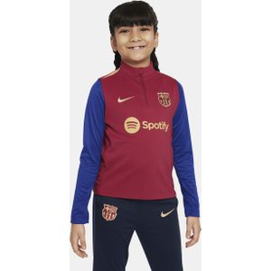 FC Barcelona Academy Pro Nike Dri-FIT voetbaltrainingstop voor kleuters - Rood