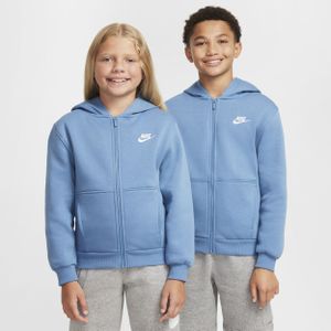 Nike Sportswear Club Fleece hoodie met rits voor kids - Grijs